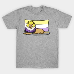 Nonbinary Pride Lion T-Shirt